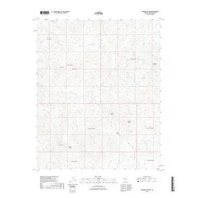 2018 Map of Diamond Joe Peak, 2018 Print