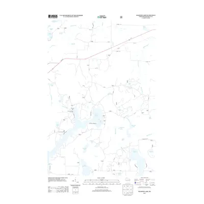 2013 Map of Diamond Lake, 2013 Print