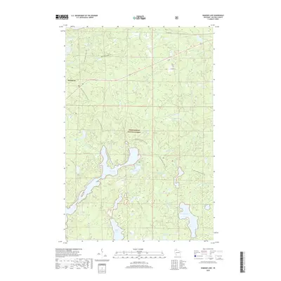 2018 Map of Diamond Lake, 2018 Print