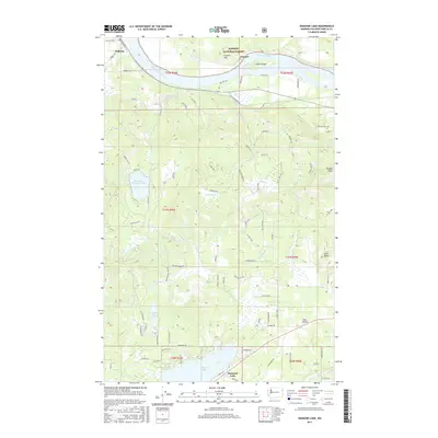 2017 Map of Diamond Lake, 2017 Print