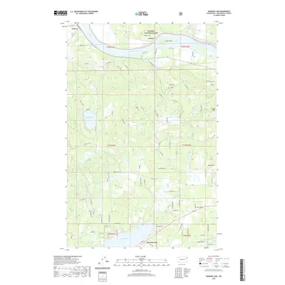 2020 Map of Diamond Lake, 2020 Print