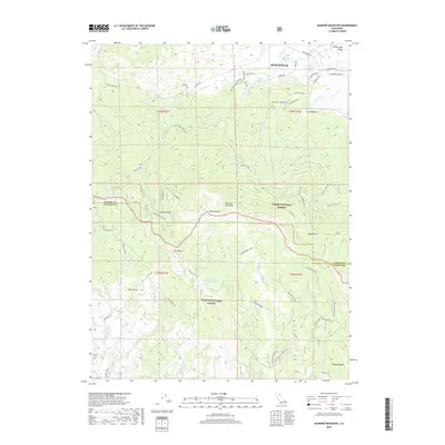 2018 Map of Diamond Mountain, 2018 Print