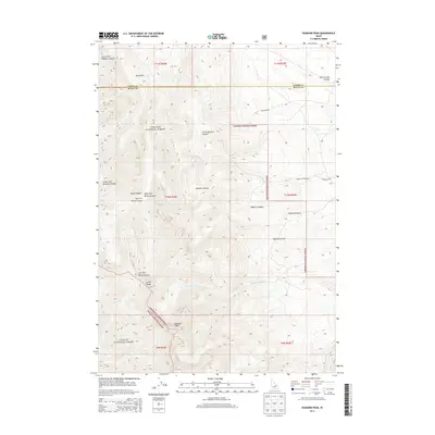2013 Map of Diamond Peak, 2013 Print