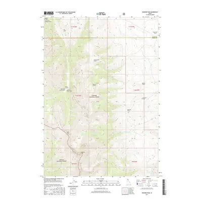 2017 Map of Diamond Peak, 2017 Print