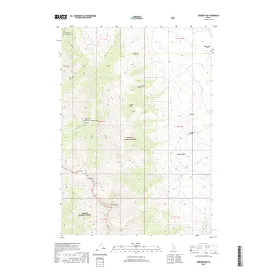 2020 Map of Diamond Peak, 2020 Print