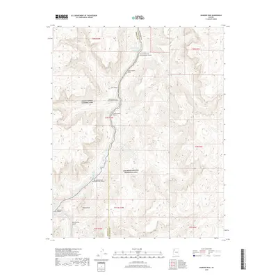 2018 Map of Diamond Peak, 2018 Print
