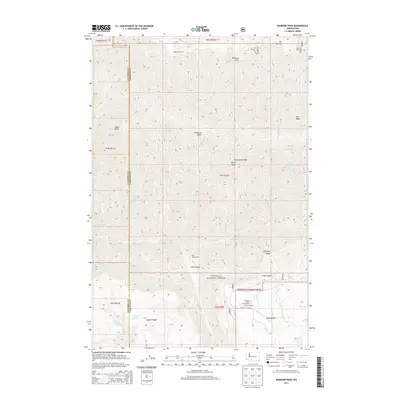 2013 Map of Diamond Peak, 2013 Print