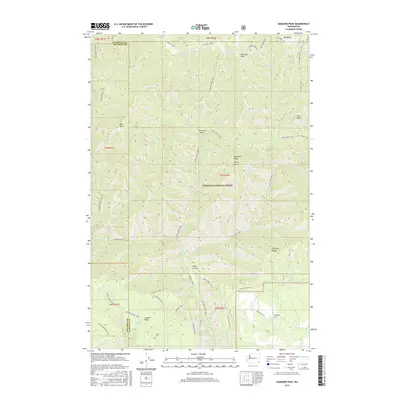 2017 Map of Diamond Peak, 2017 Print