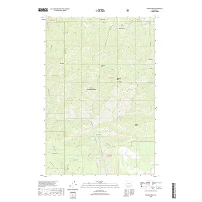 2020 Map of Diamond Peak, 2020 Print