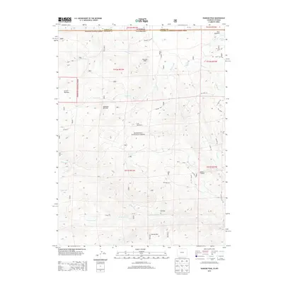 2013 Map of Diamond Peak, 2013 Print