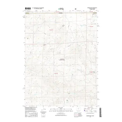 2016 Map of Diamond Peak, 2016 Print