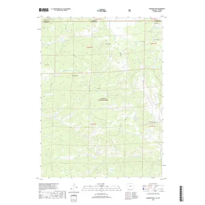 2019 Map of Diamond Peak, 2019 Print