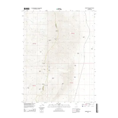 2014 Map of Diamond Peak, 2014 Print
