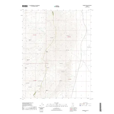 2018 Map of Diamond Peak, 2018 Print