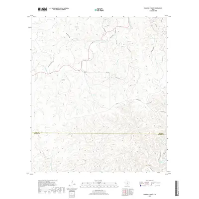 2019 Map of Diamond S Ranch, 2019 Print