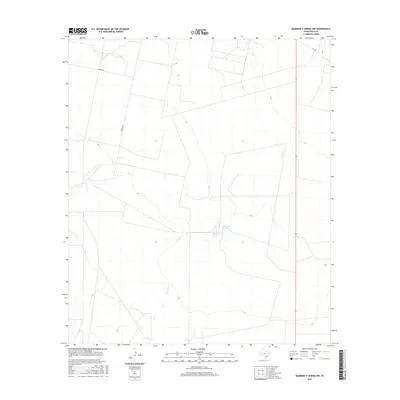 2016 Map of Diamond Y Spring NW, 2016 Print