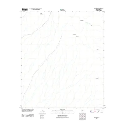 2011 Map of Diaz Peak, 2011 Print