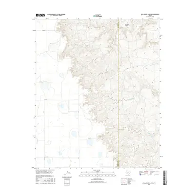 2016 Map of Dick Moore Canyon, 2016 Print