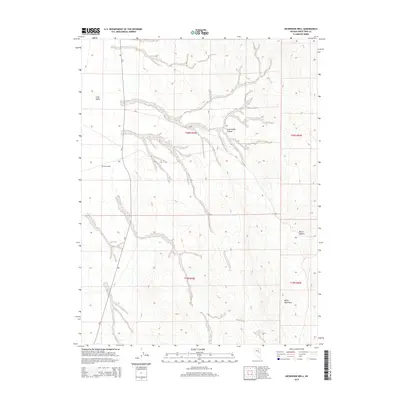 2014 Map of Dickenson Well, 2014 Print