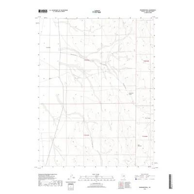 2018 Map of Dickenson Well, 2018 Print