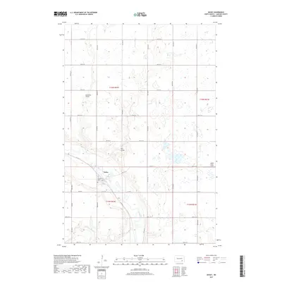 2017 Map of Dickey, 2017 Print