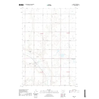 2020 Map of Dickey, 2020 Print