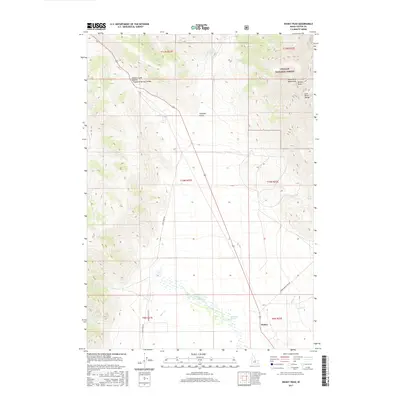 2017 Map of Dickey Peak, 2017 Print