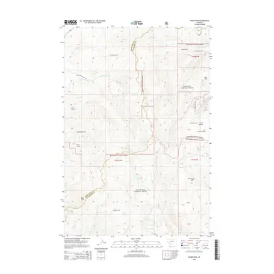 2014 Map of Dickie Peak, 2014 Print
