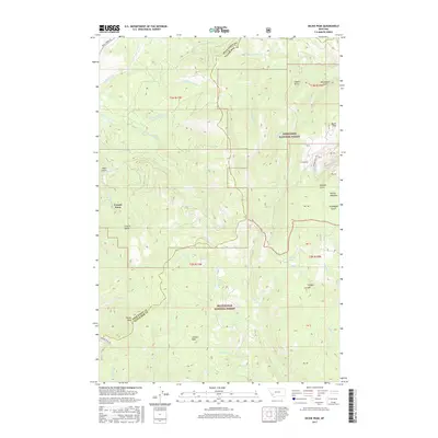 2017 Map of Dickie Peak, 2017 Print