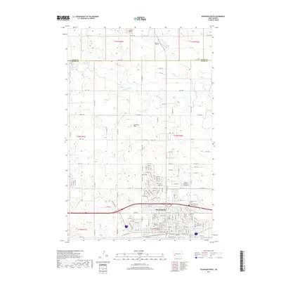 2017 Map of Dickinson North, 2017 Print
