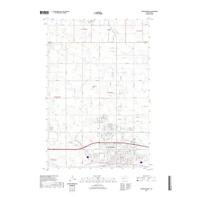 2020 Map of Dickinson North, 2020 Print