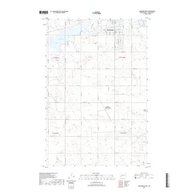 2017 Map of Dickinson South, 2017 Print