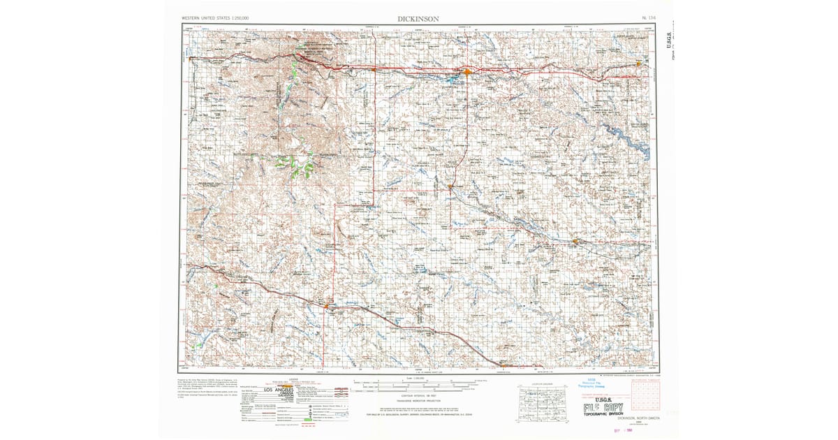 Old Maps of Bucyrus ND for Genealogy - Dickinson Stark County Nd Usgs Topo 1953 P1968 Og 1200x630