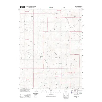 2013 Map of Dicks Peak, 2013 Print