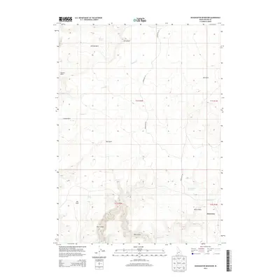 2013 Map of Dickshooter Reservoir, 2013 Print