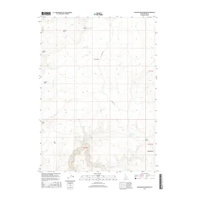 2017 Map of Dickshooter Reservoir, 2017 Print