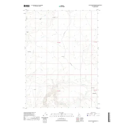 2020 Map of Dickshooter Reservoir, 2020 Print