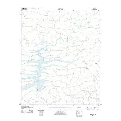 2011 Map of Dierks Dam, 2011 Print
