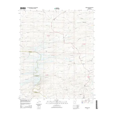2014 Map of Dierks Dam, 2014 Print