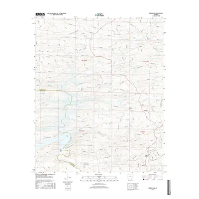 2017 Map of Dierks Dam, 2017 Print
