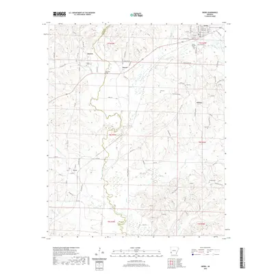 2020 Map of Dierks, 2020 Print