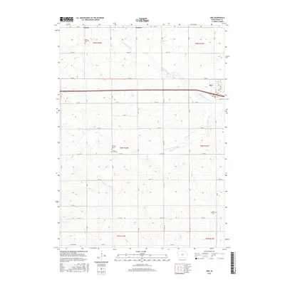 2015 Map of Dike, 2015 Print
