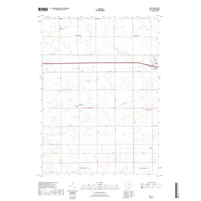 2018 Map of Dike, 2018 Print
