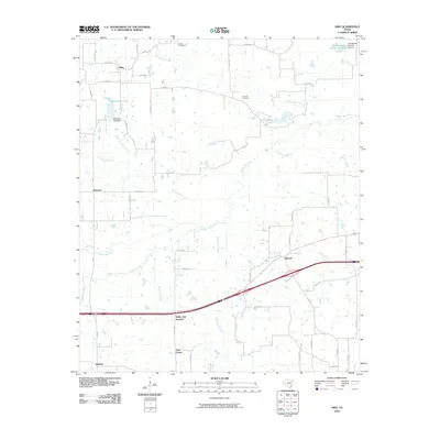 2010 Map of Dike, 2010 Print