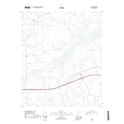 2019 Map of Dike, 2019 Print