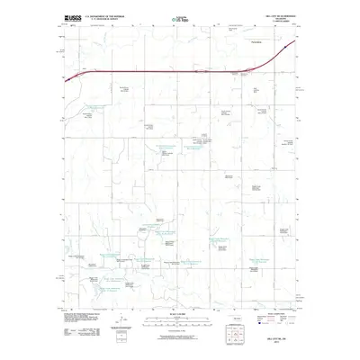 2010 Map of Dill City NE, 2010 Print