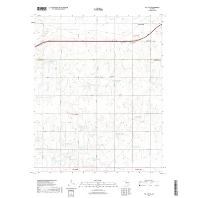 2018 Map of Dill City NE, 2018 Print