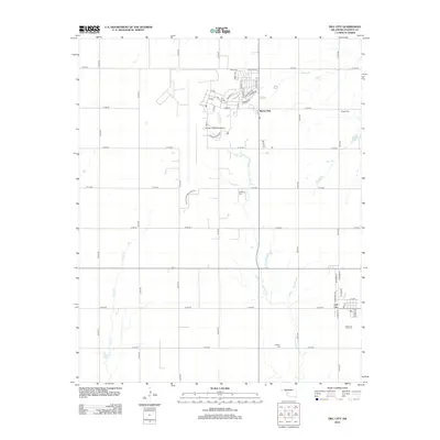 2012 Map of Dill City, 2012 Print