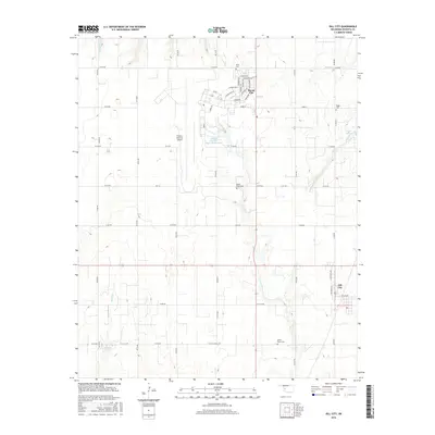 2016 Map of Dill City, 2016 Print