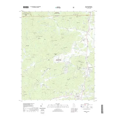 2020 Map of Dillard, 2020 Print